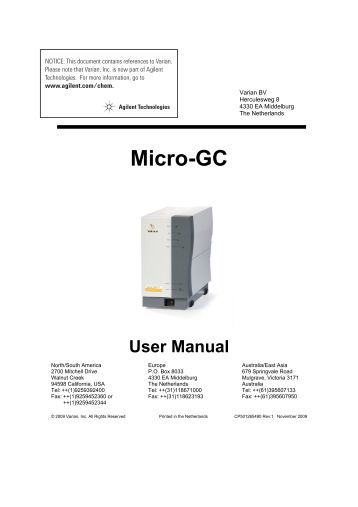 Agilent gc manual